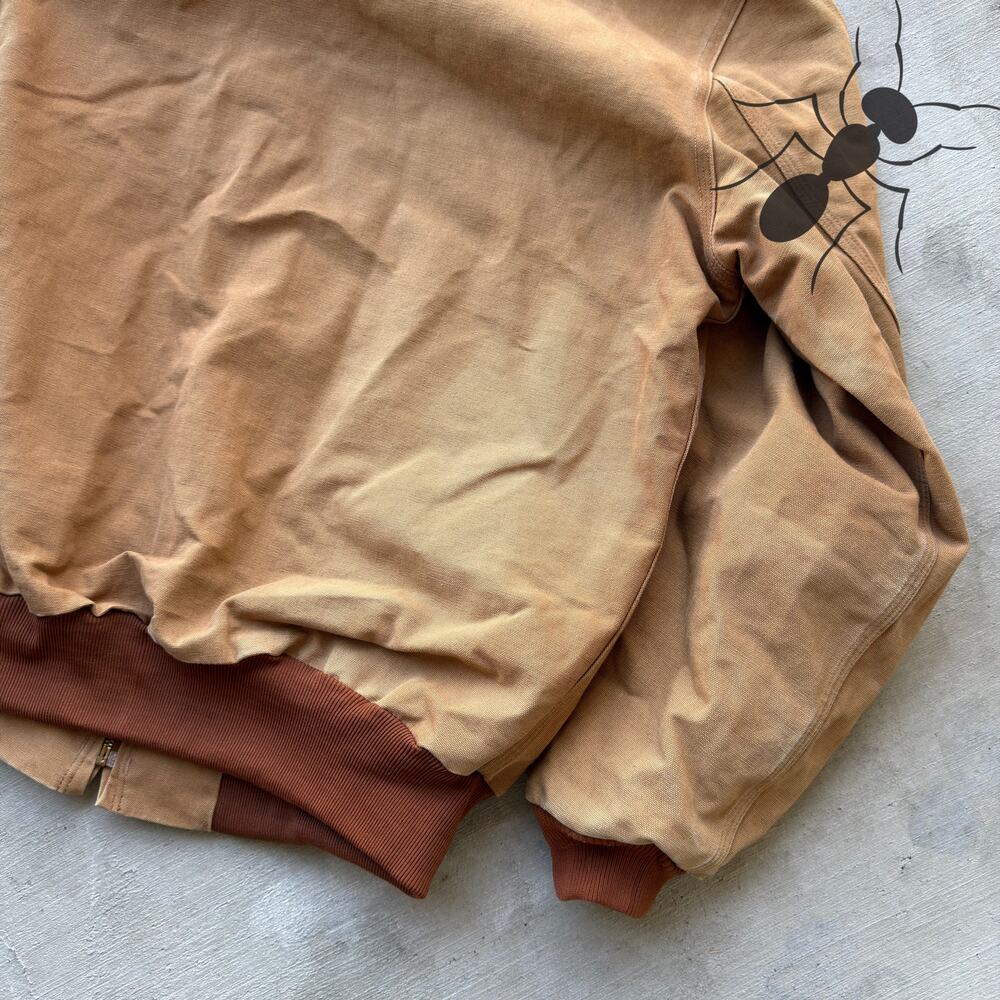 Vintage Y2K Carhartt brown hooded work wear jacket - Picture 8 of 8